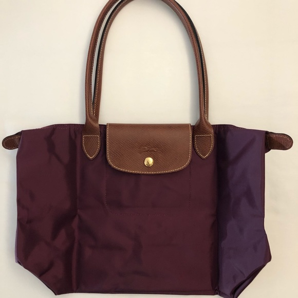 plum longchamp bag